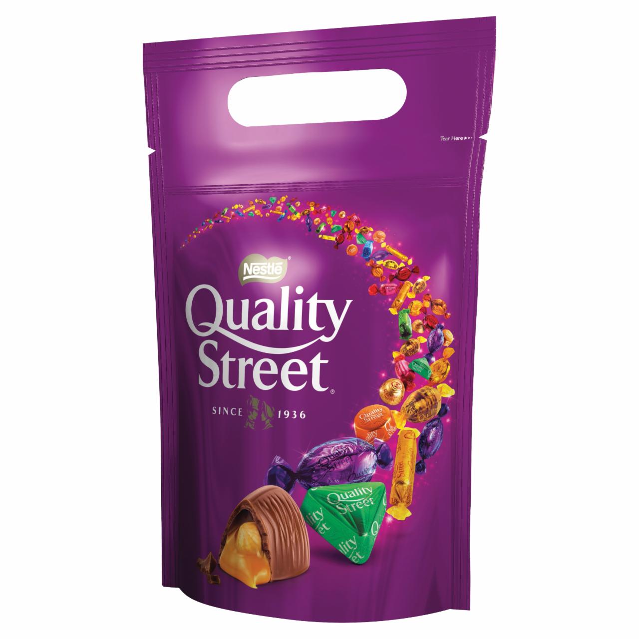 Képek - Quality Street vegyes töltött tej-, étcsokoládé és tejkaramella 484 g