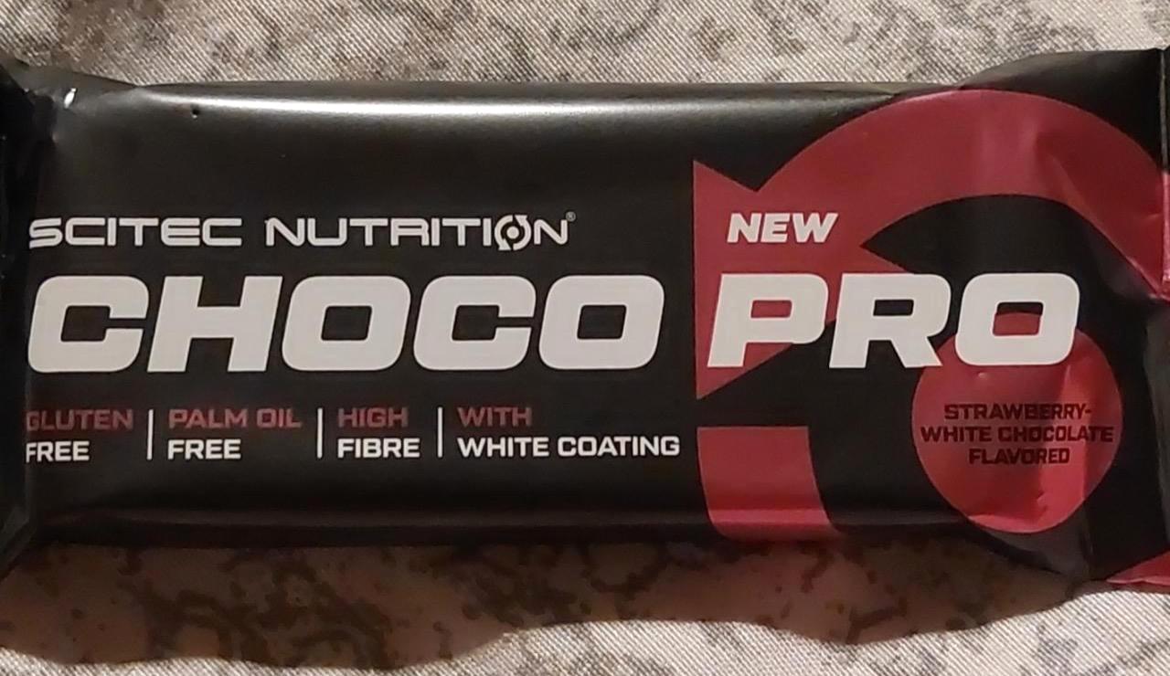 Képek - Choco pro eper-fehércsoki ízű fehérjeszelet Scitec Nutrition