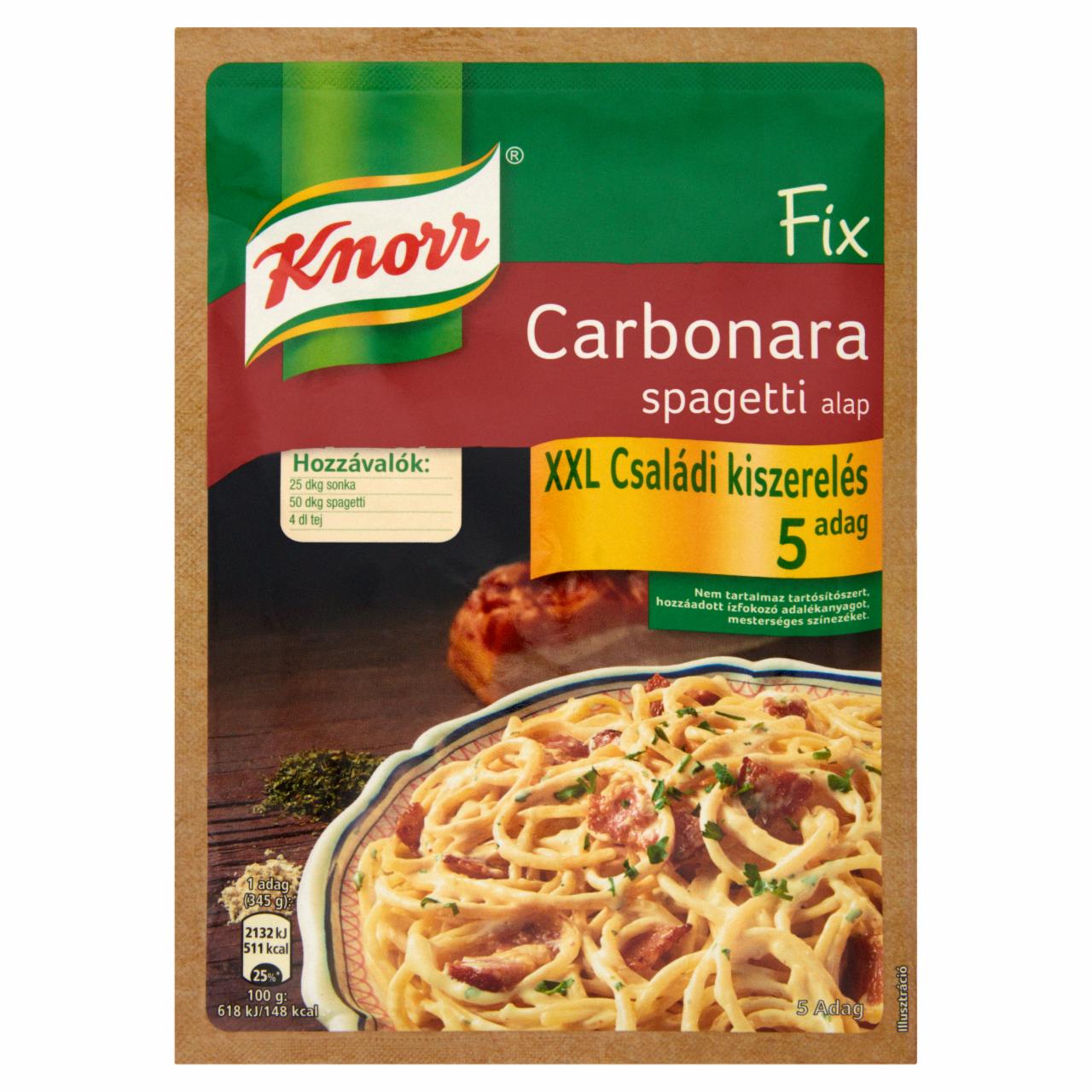Képek - Knorr Fix XXL carbonara spagetti alap 43 g