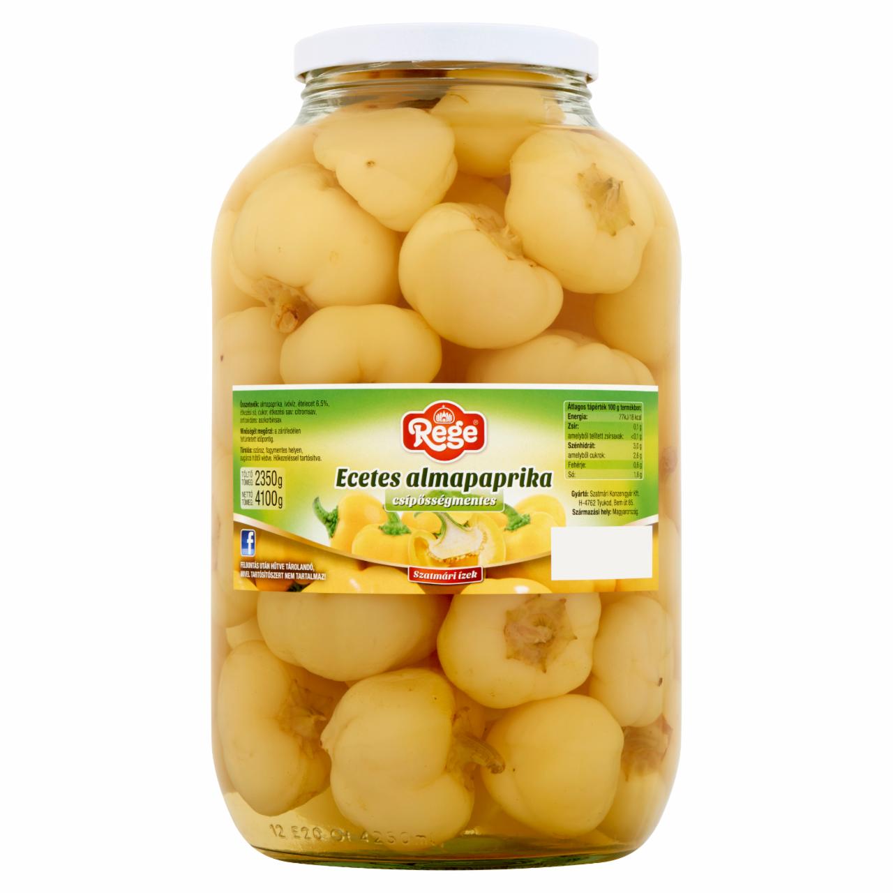 Képek - Rege csípősségmentes ecetes almapaprika 4100 g