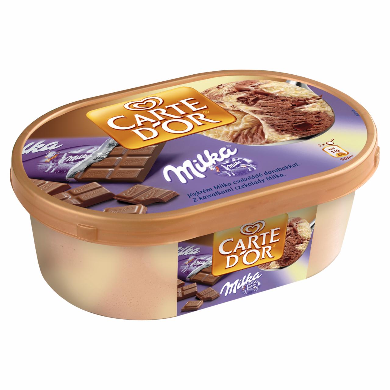 Képek - Carte D'Or Milka jégkrém csokoládédarabokkal 900 ml