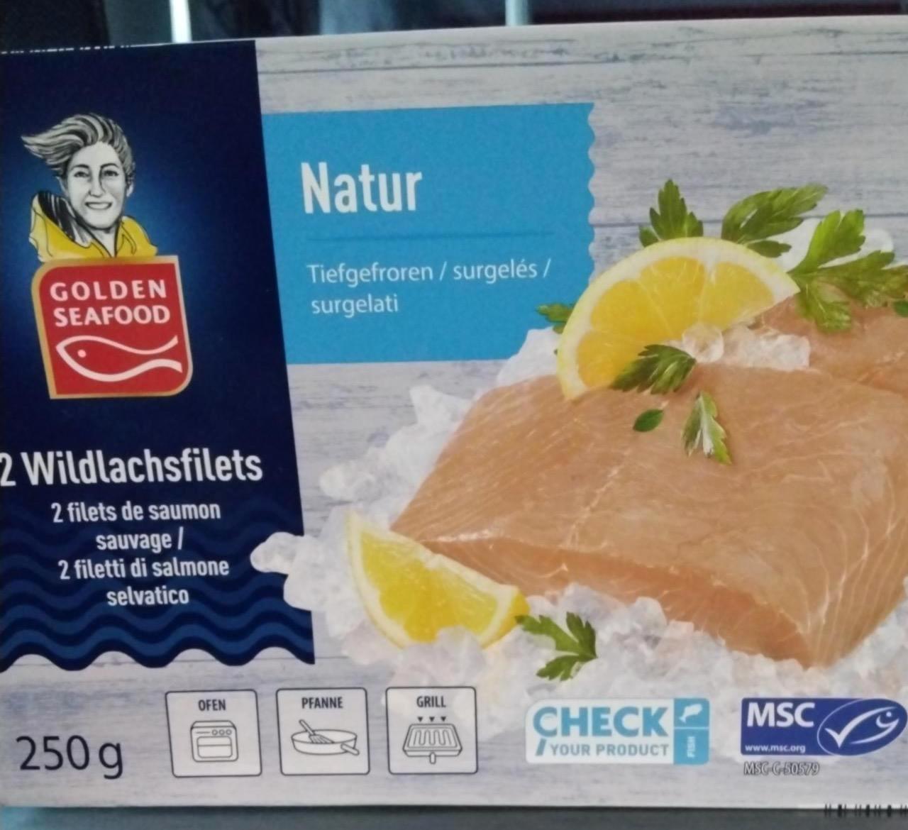 Képek - Natúr vadlazacfilé Golden seafood