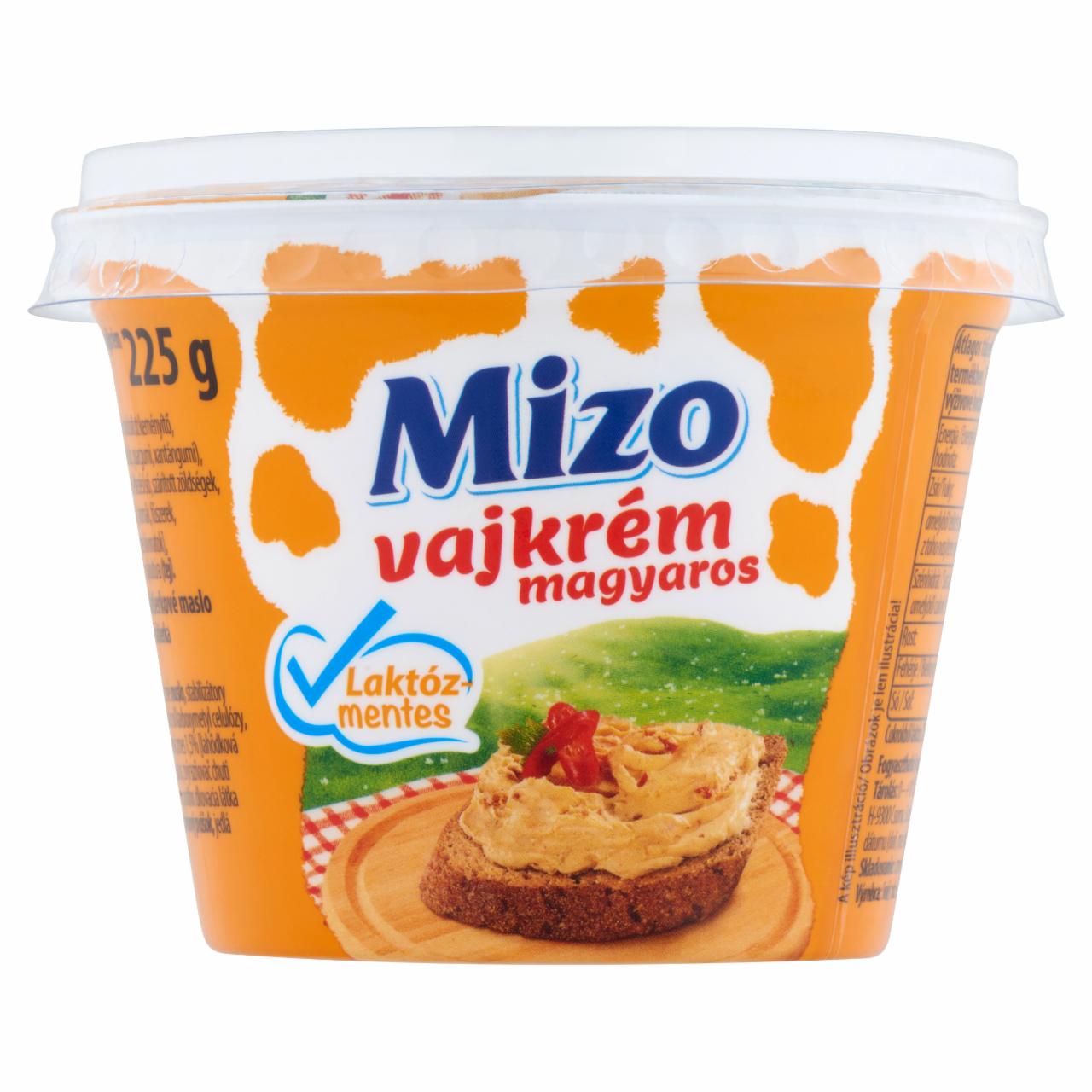 Képek - Mizo laktózmentes magyaros vajkrém 225 g