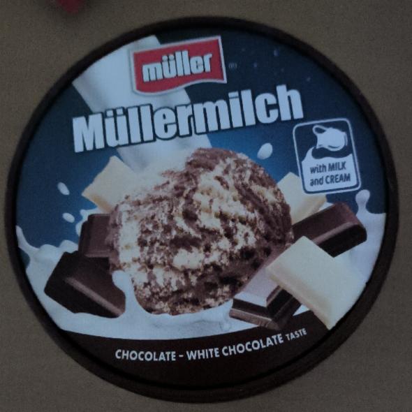 Képek - Müllermilch Chocolate-white chocolate jégkrém Müller