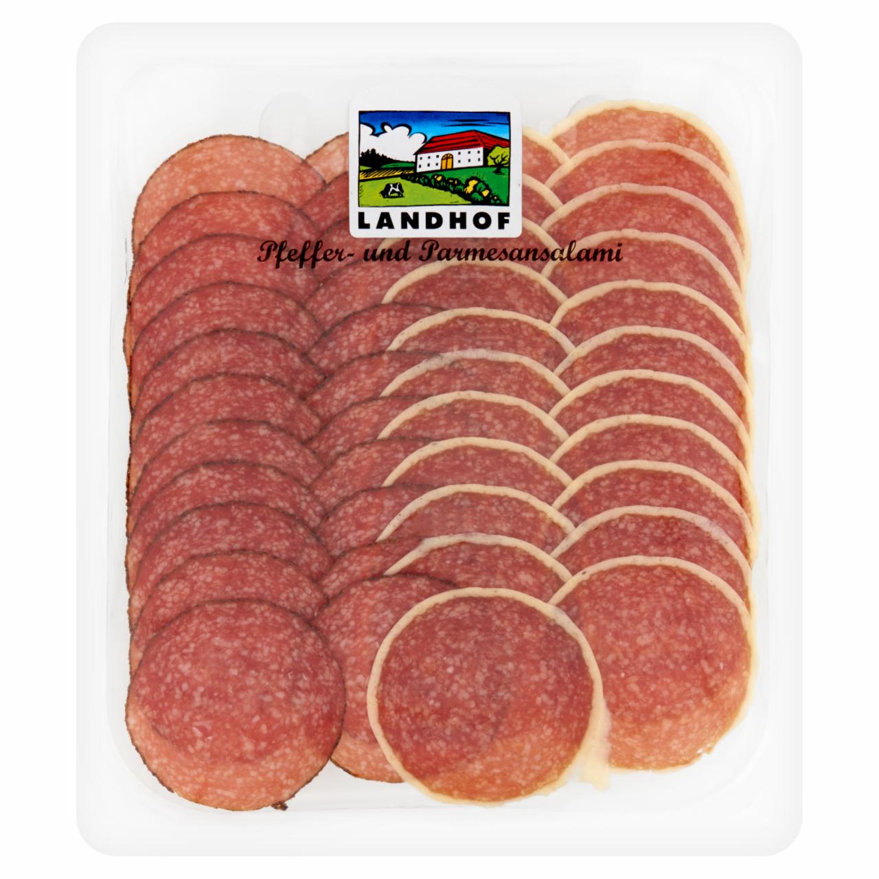 Képek - Landhof borsos és parmezános szalámi tál 100 g