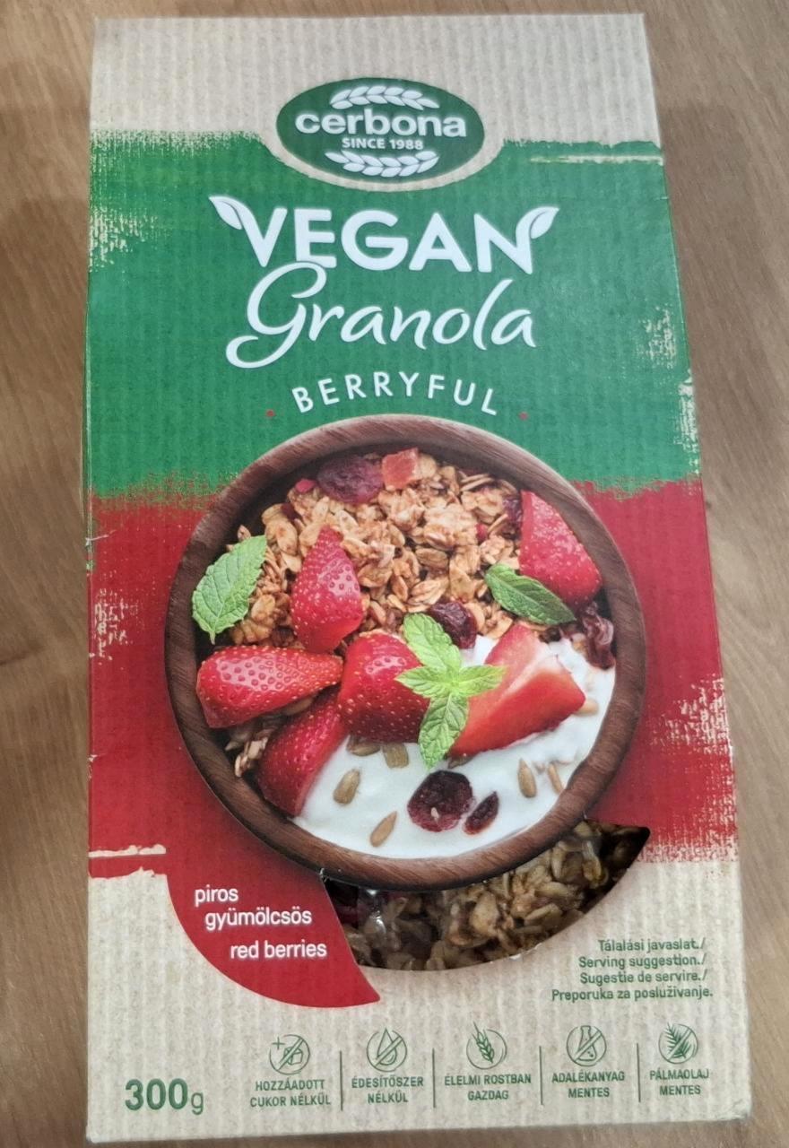 Képek - Vegan granola berryfull Cerbona