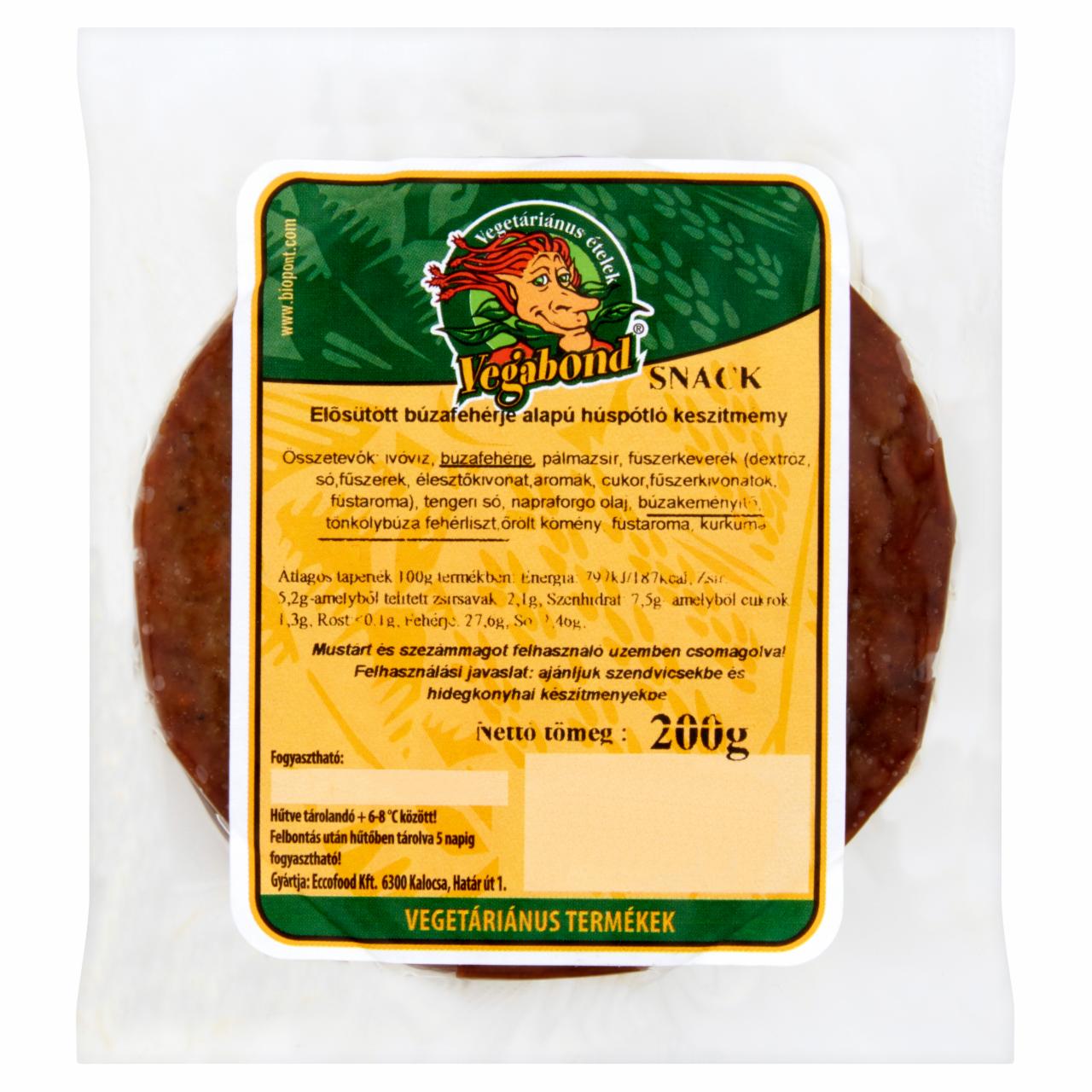 Képek - Vegabond Snack elősütött búzafehérje alapú húspótló készítmény 200 g