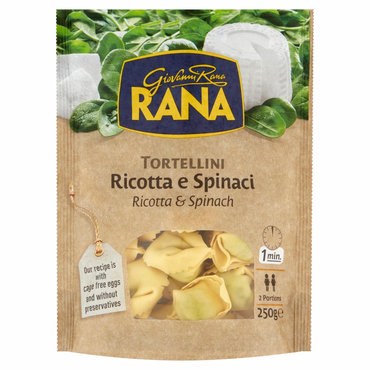 Képek - Giovanni Rana Tortellini ricottás-spenótos tojásos friss tészta 250 g