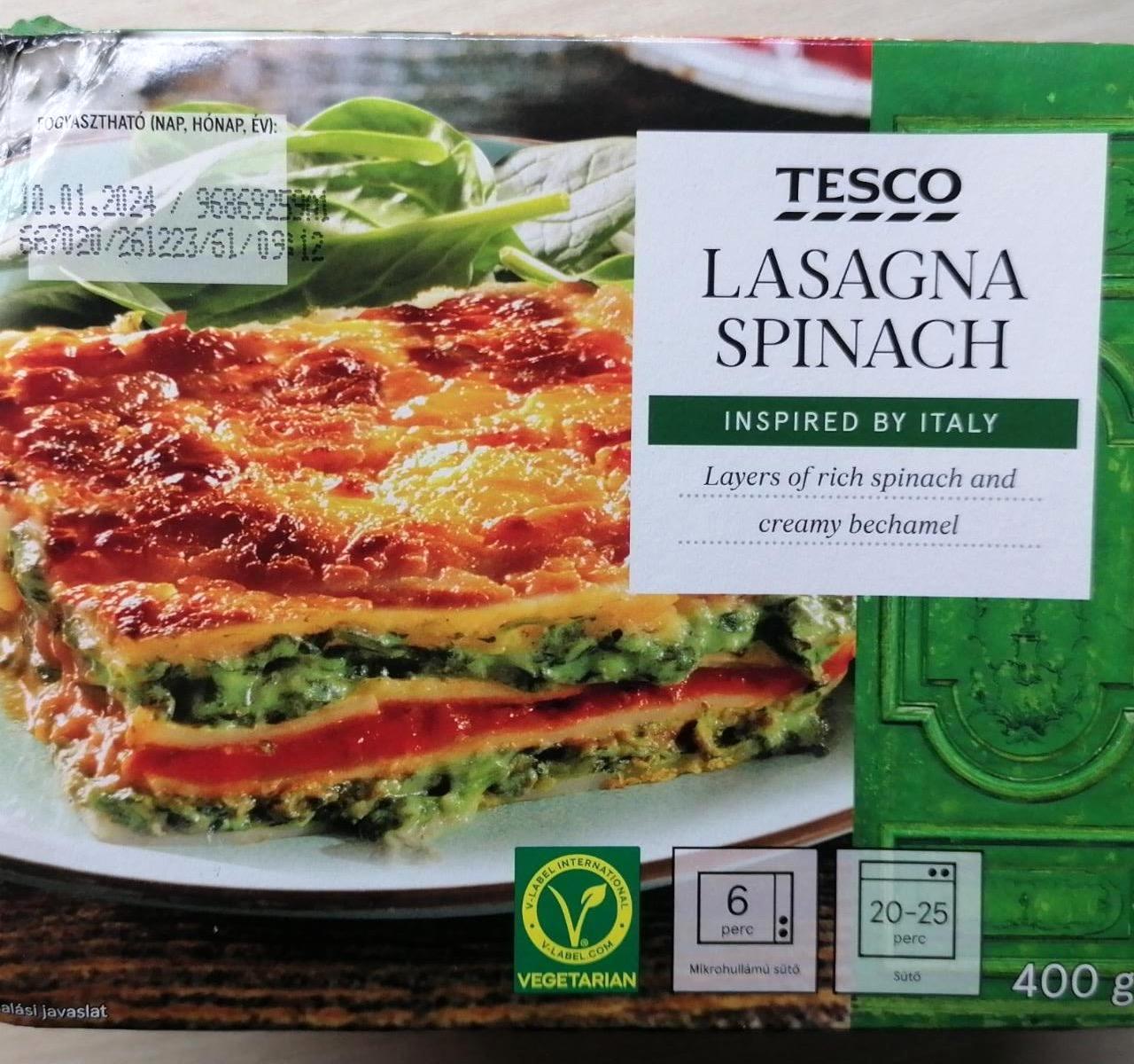 Képek - Lasagna spinach Tesco