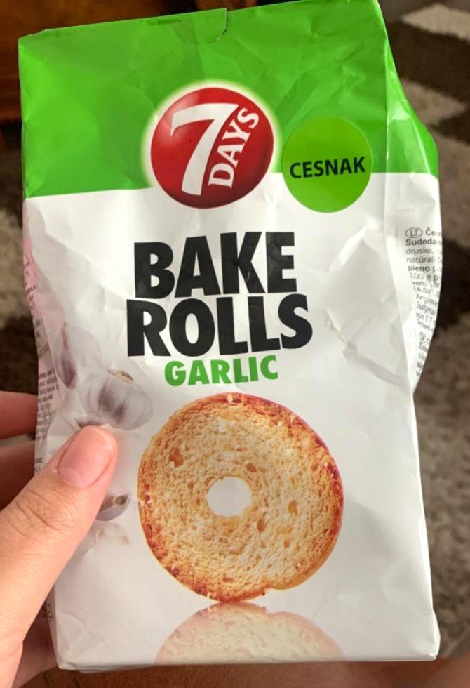 Képek - 7DAYS Bake Rolls fokhagymás kétszersült 80 g