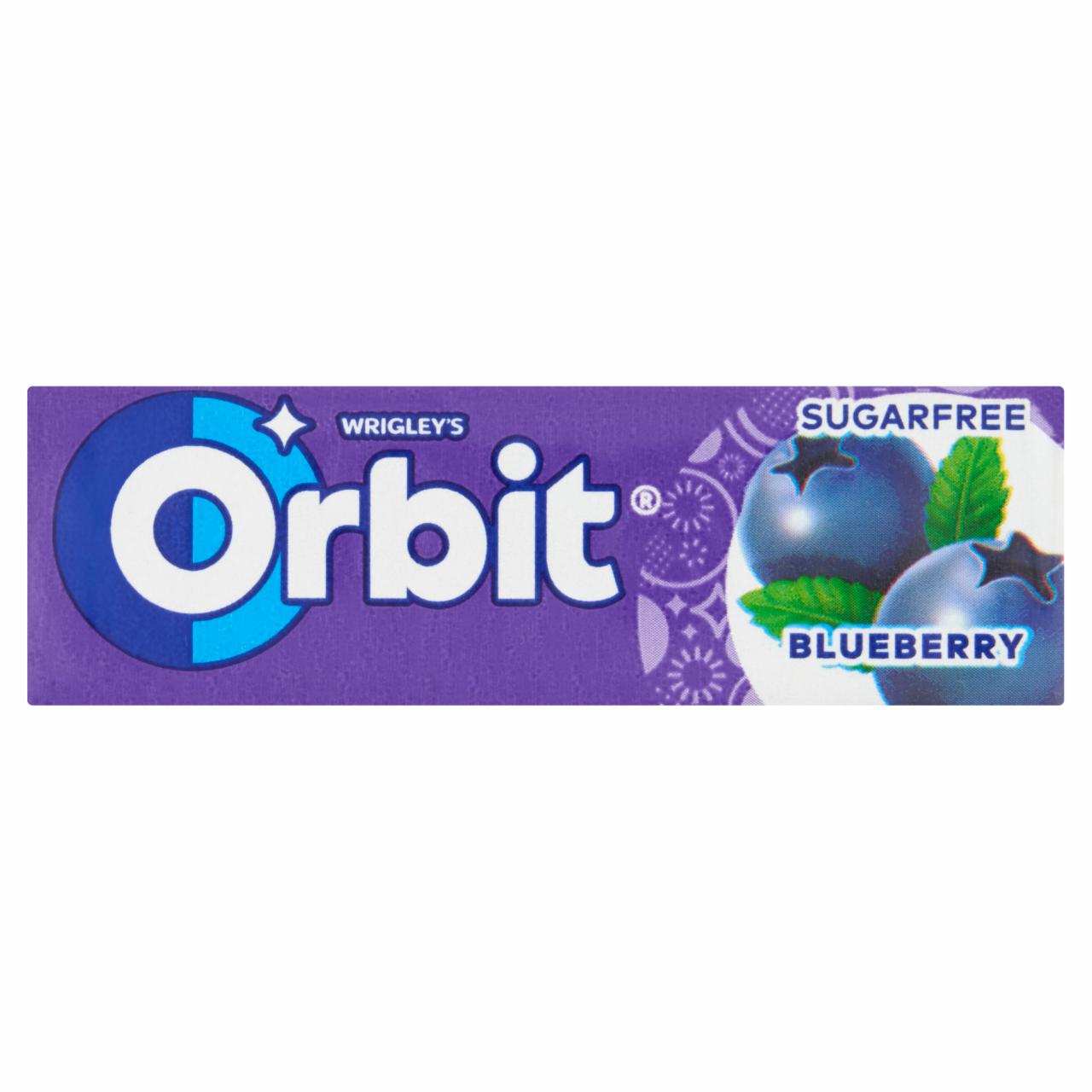 Képek - Orbit Blueberry feketeáfonya-ízű cukormentes rágógumi édesítőszerrel 14 g