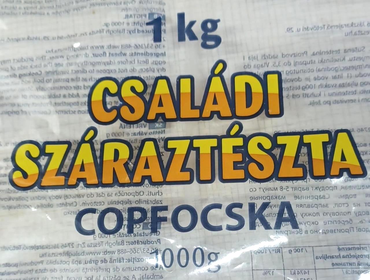 Képek - Copfocska tészta Családi száraztészta Balogh tészta