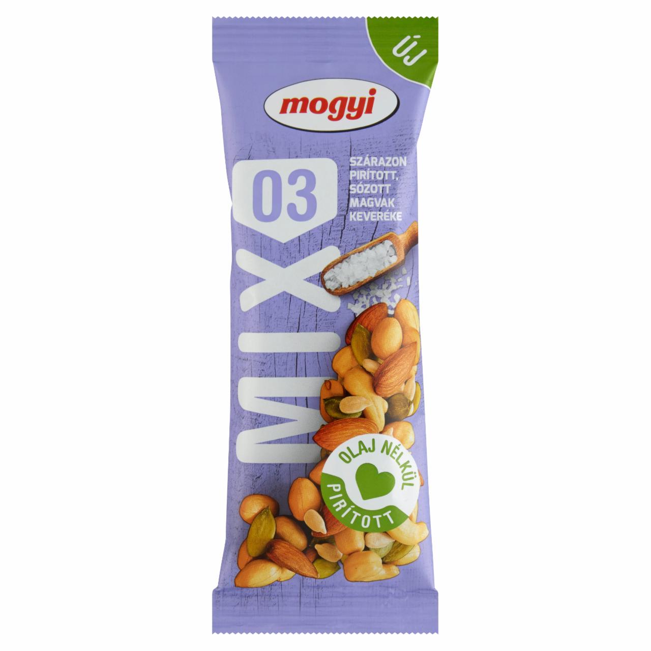 Képek - Mogyi 03 Mix szárazon pirított, sózott magvak keveréke 80 g