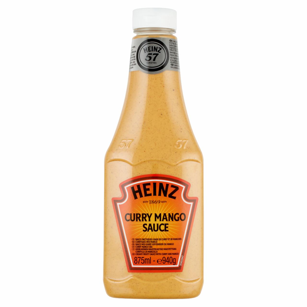 Képek - Heinz curry-mangó ízű krémes, gyümölcsös jellegű szósz 940 g
