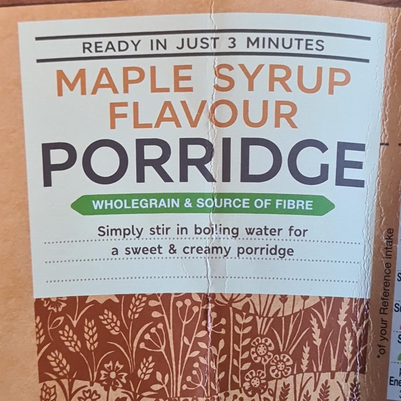 Képek - Maple syrup flavour porridge Marks & Spencer