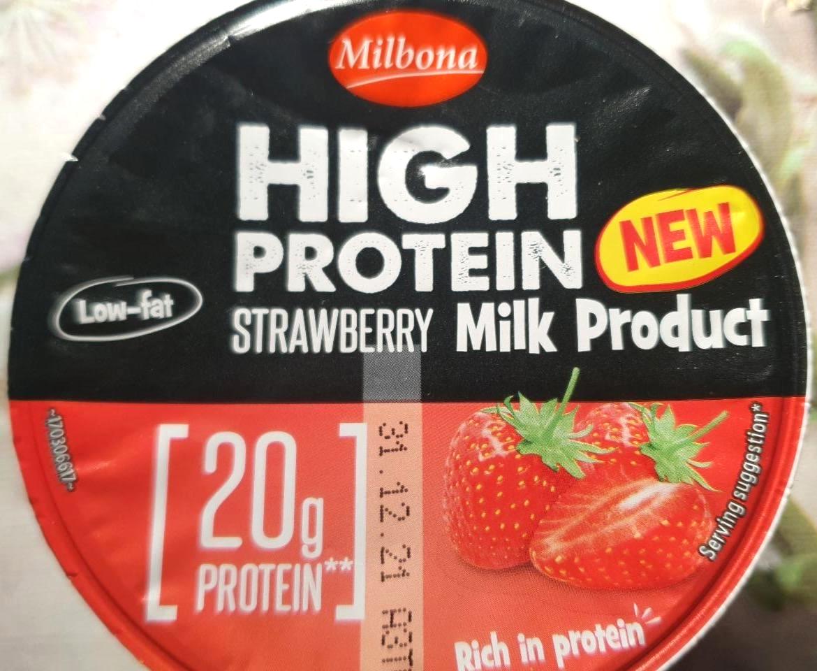 Képek - High protein strawberry milk product Milbona
