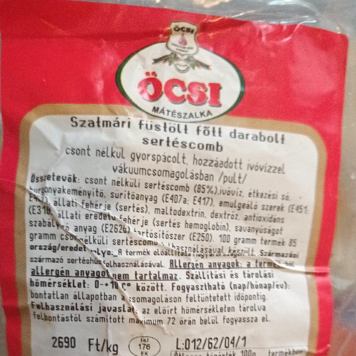 Képek - Szatmári füstölt, főtt, darabolt sertéscomb Öcsi