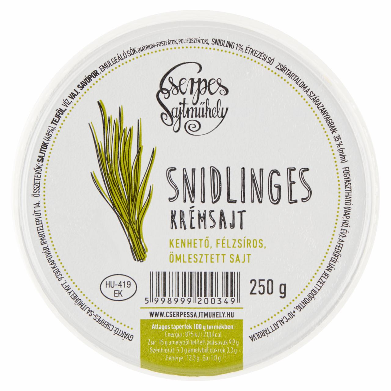 Képek - Cserpes Sajtműhely snidlinges krémsajt 250 g