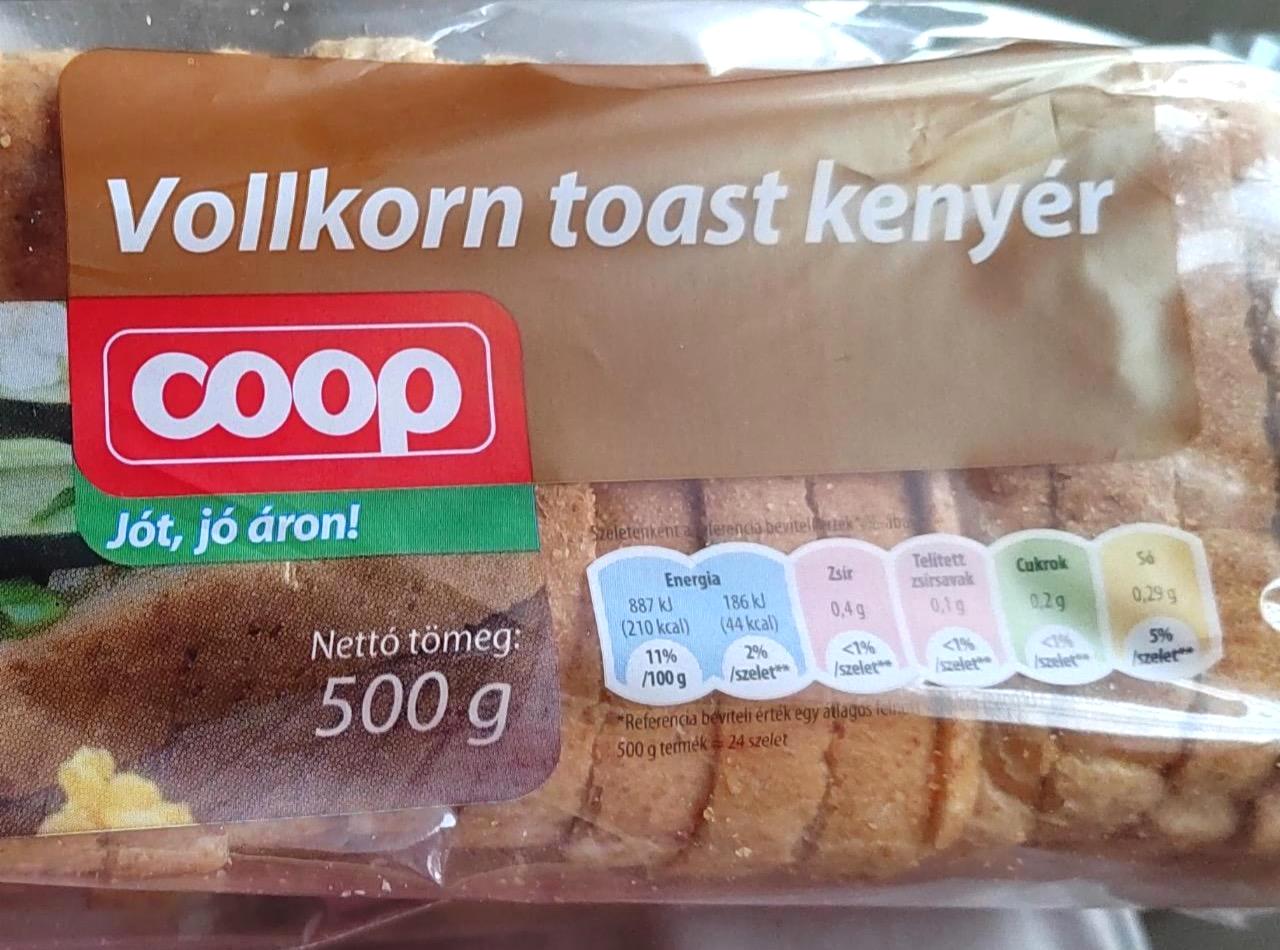 Képek - Vollkorn toast kenyér Coop