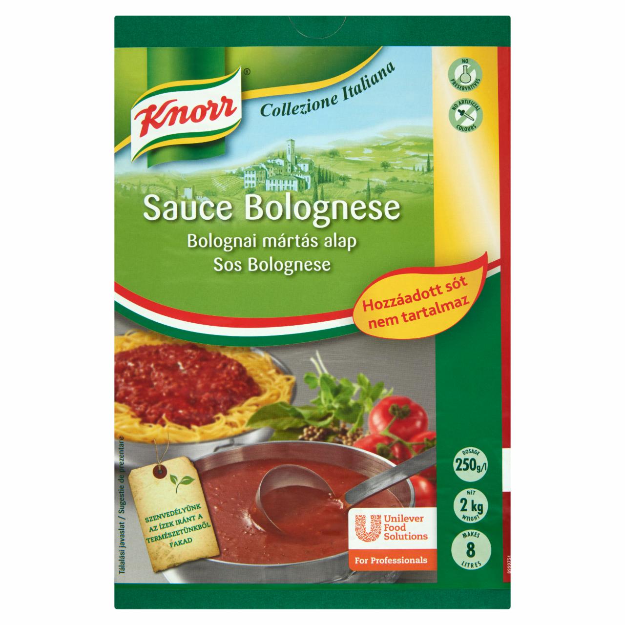Képek - Knorr Bolognai mártás alap hozzáadott só nélkül 2 kg