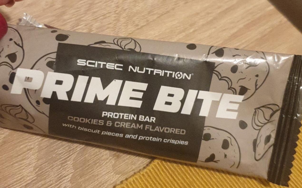 Képek - Prime bite protein bar Cookies & cream Scitec nutrition