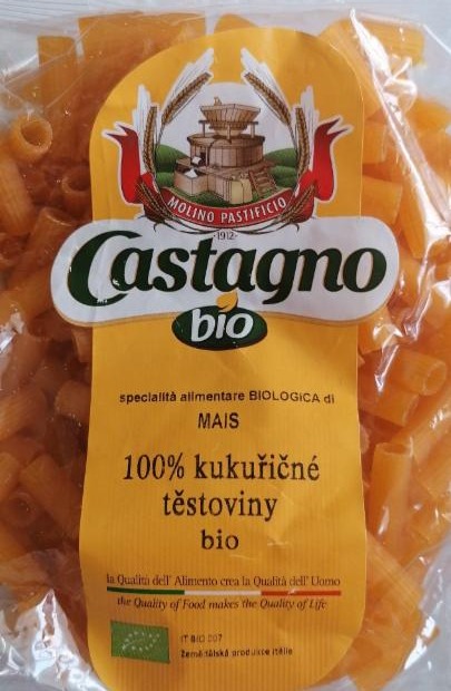 Képek - kukorica tészta penne 100% bio Castagno
