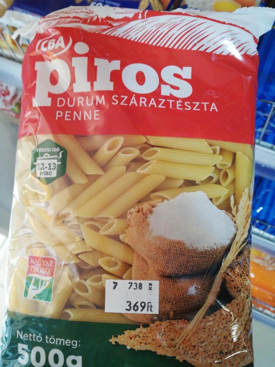 Képek - Durum száraztészta penne CBA Piros