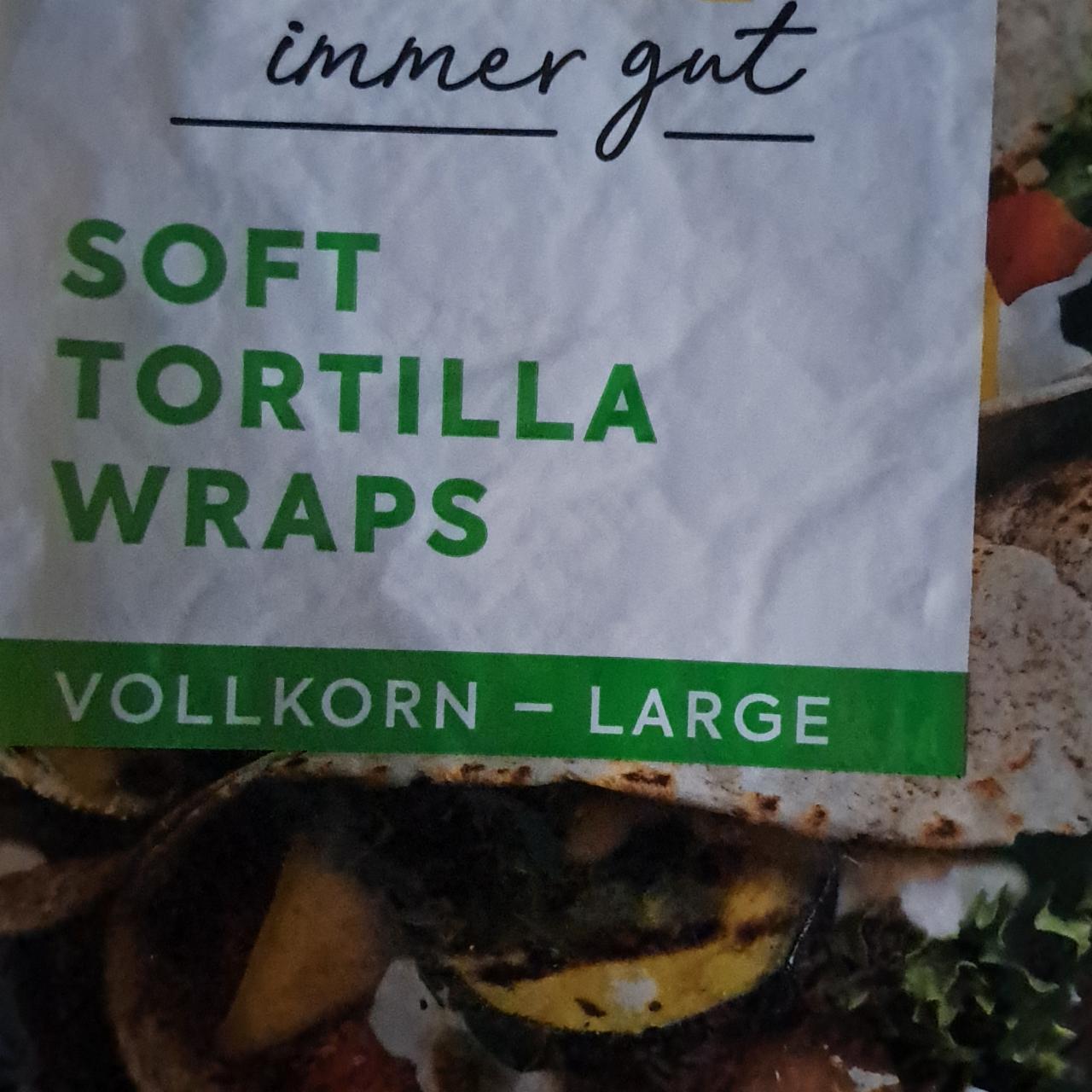 Képek - Soft tortilla wraps vollkorn large Billa immer gut