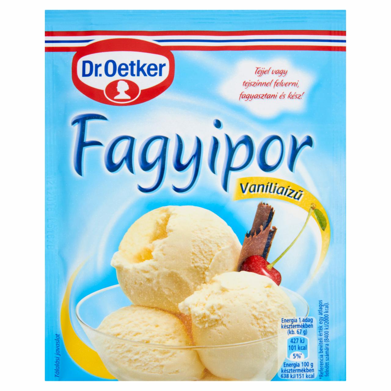 Képek - Dr. Oetker Fagyipor vaníliaízű 70 g