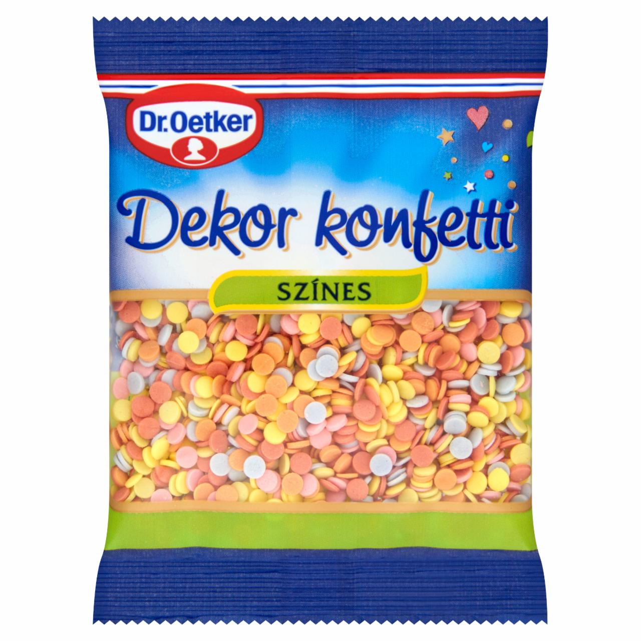 Képek - Dr. Oetker színes dekor konfetti 30 g