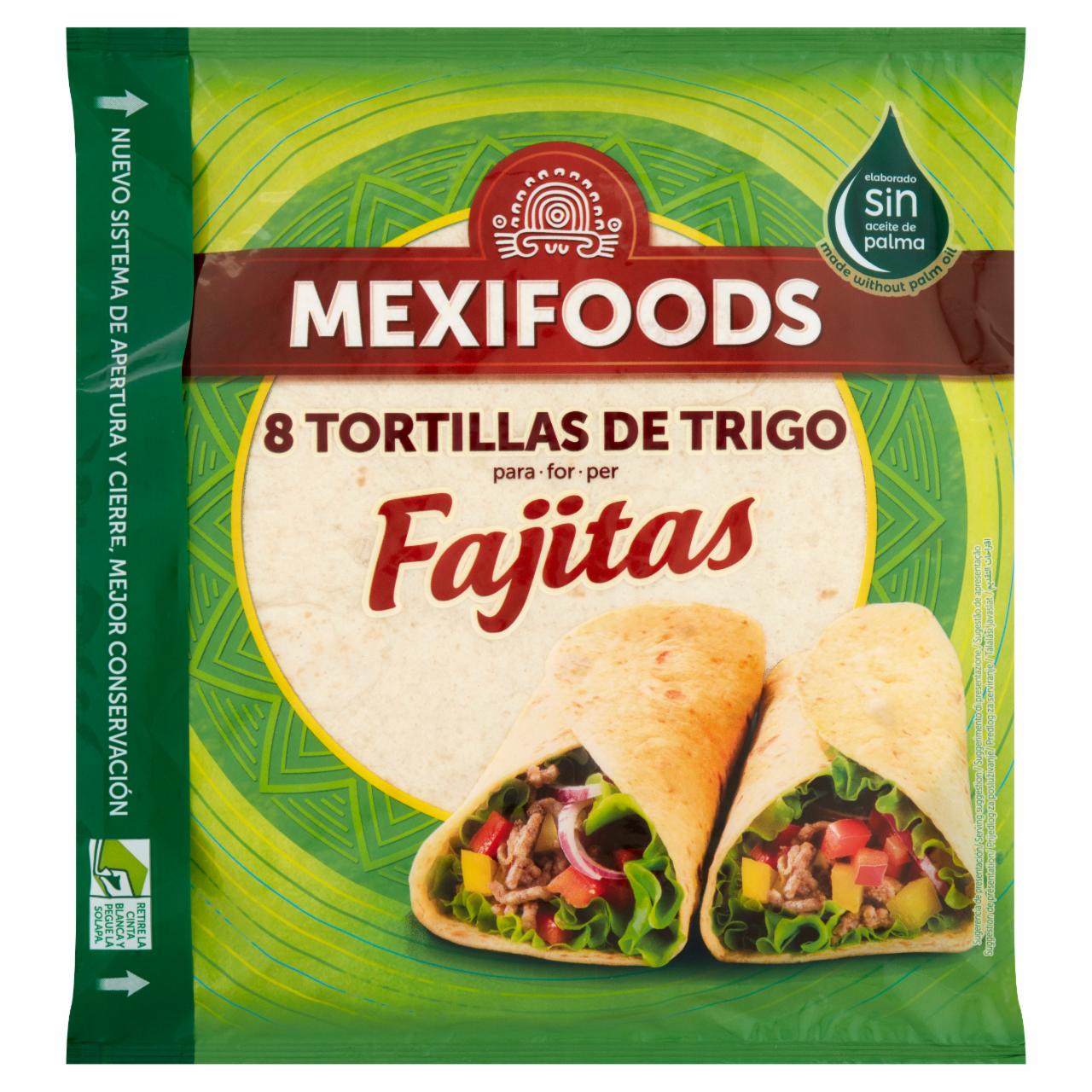 Képek - Mexifoods Fajitas búzatortilla 8 db 320 g