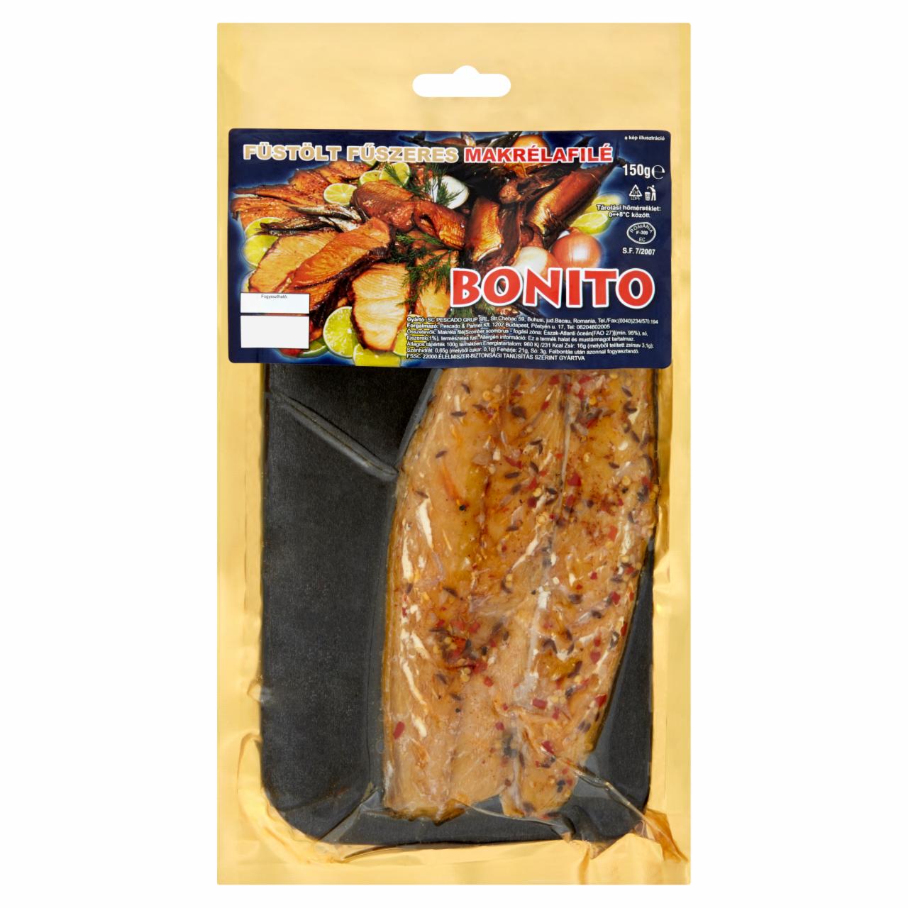 Képek - Bonito füstölt fűszeres makrélafilé 150 g