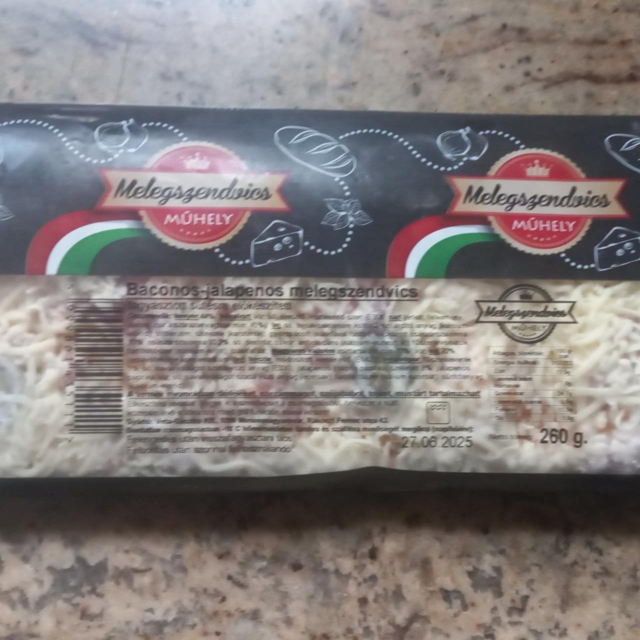 Képek - Baconos jalapenos melegszendvics Melegszendvics műhely