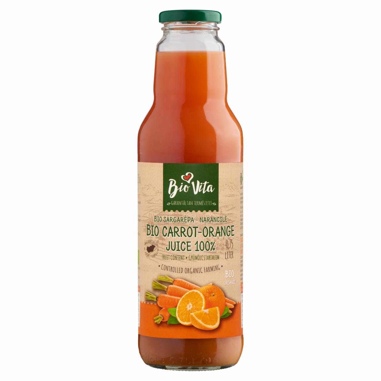 Képek - BioVita BIO 100% sárgarépa-narancslé 0,75 l