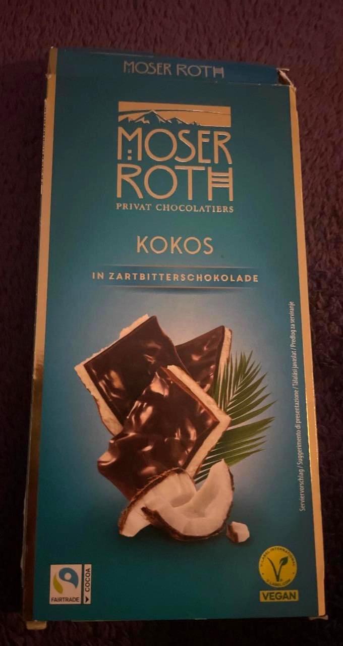 Képek - Kókuszos étcsoki Moser Roth