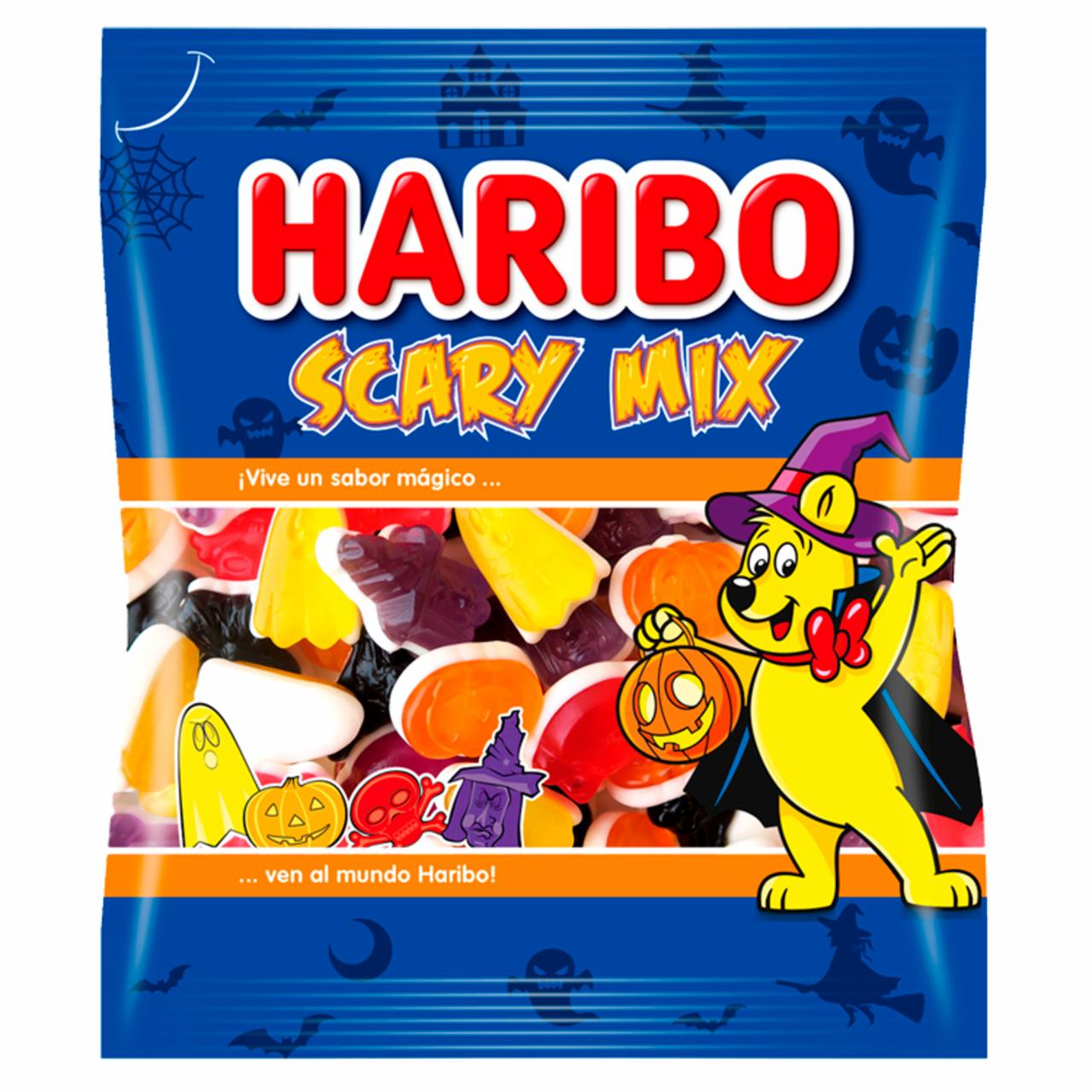 Képek - Haribo Scary Mix gyümölcsízű gumicukorka habcukorral 275 g