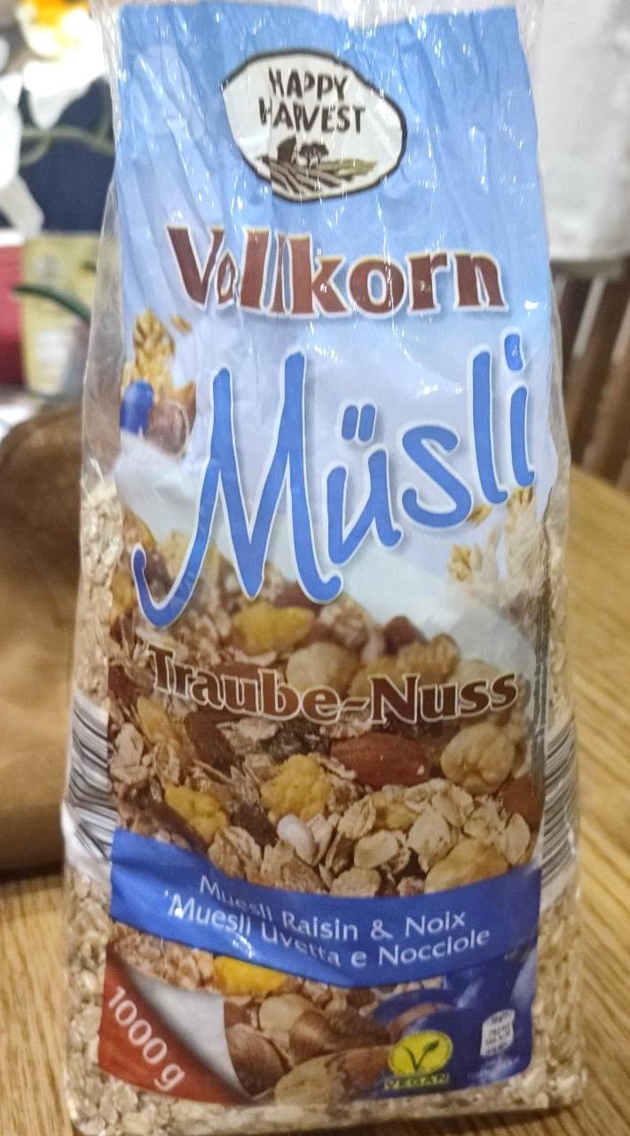 Képek - Vollkorn müsli mazsolával diófélékkel Happy Harvest