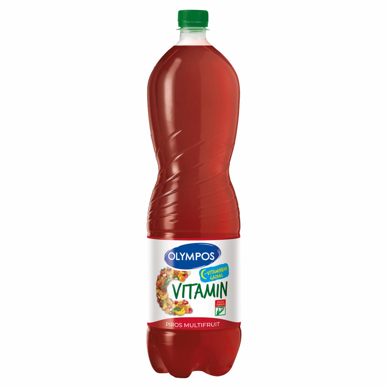 Képek - Olympos piros multifruit vegyes gyümölcs üdítőital cukorral és édesítőszerekkel 1,5 l