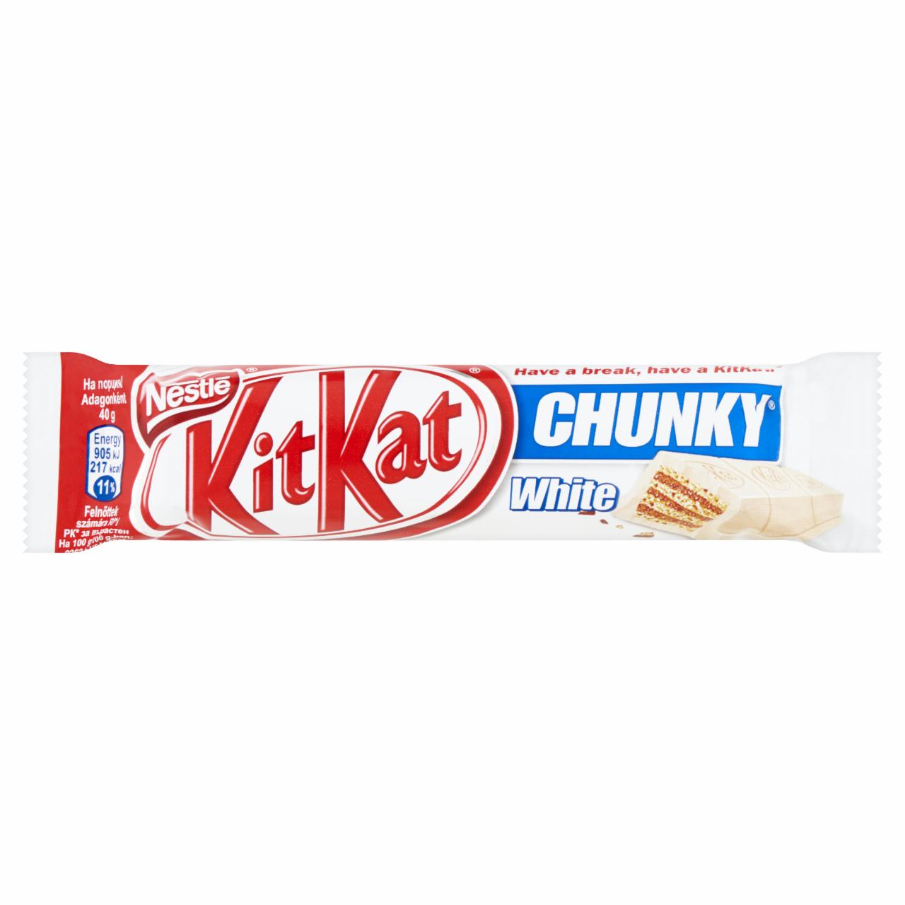 Képek - KitKat Chunky ropogós ostya fehér csokoládéban 40 g