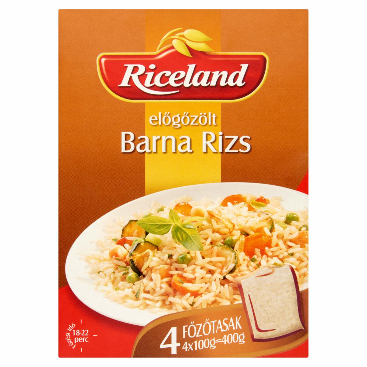 Képek - Riceland Előgőzölt Barna rizs 4 x 100 g