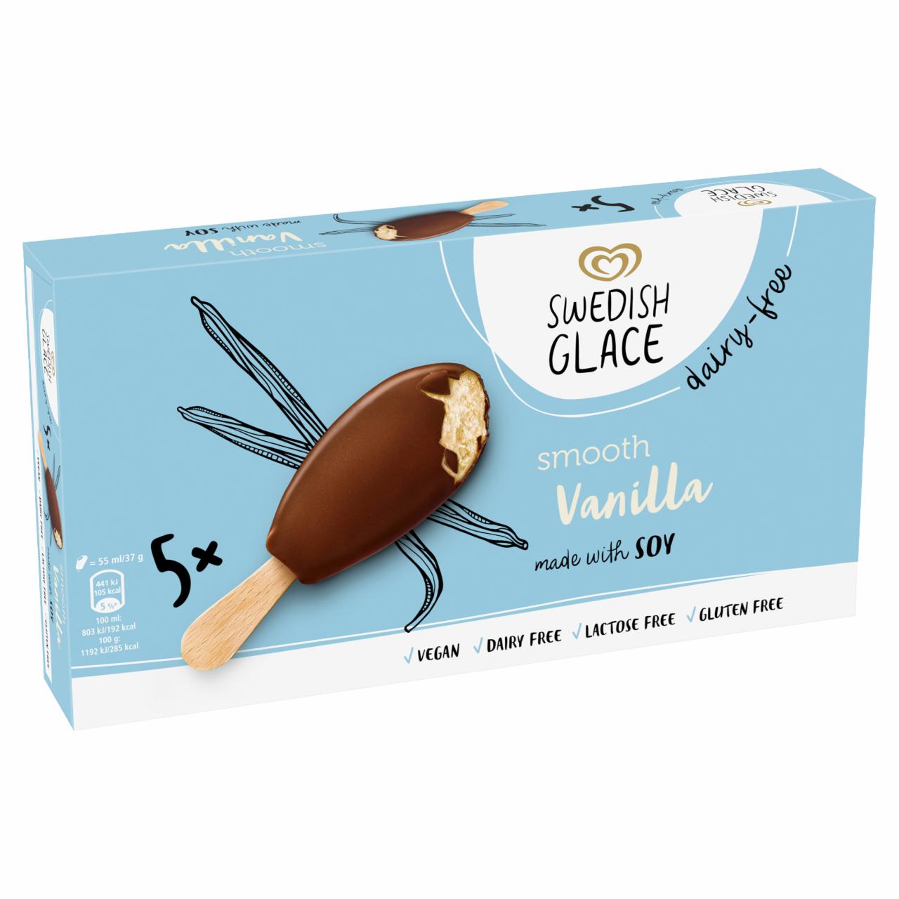 Képek - Swedish Glace vanília ízű jégkrém kakaós bevonóval 5 x 55 ml