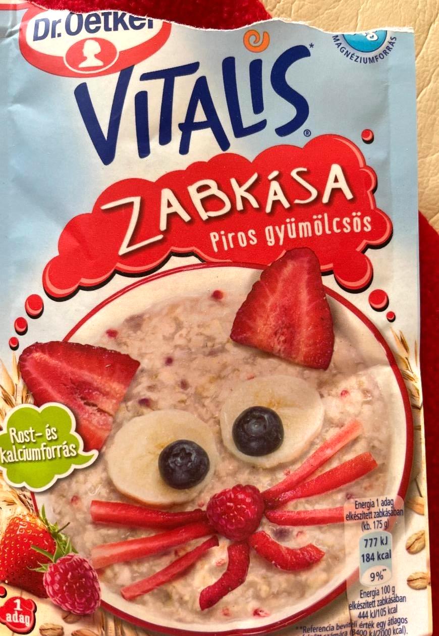 Képek - Vitalis piros gyümölcsös zabkása alappor Dr. Oetker