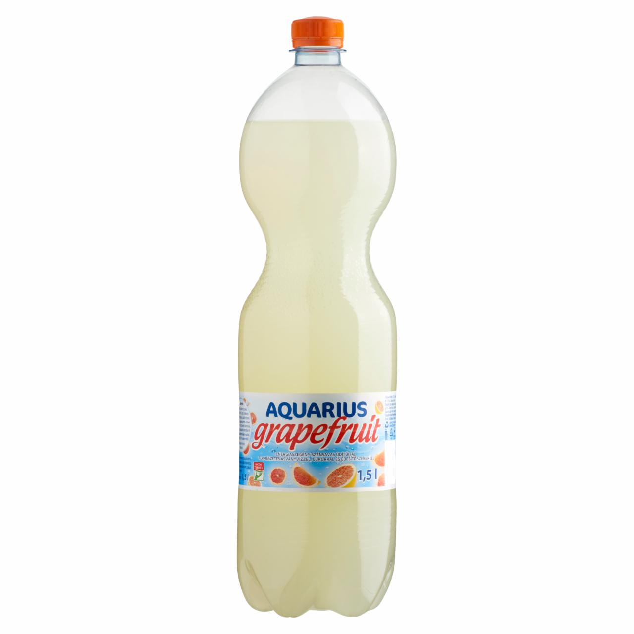 Képek - Aquarius grapefruit energiaszegény szénsavas üdítőital cukorral és édesítőszerekkel 1,5 l