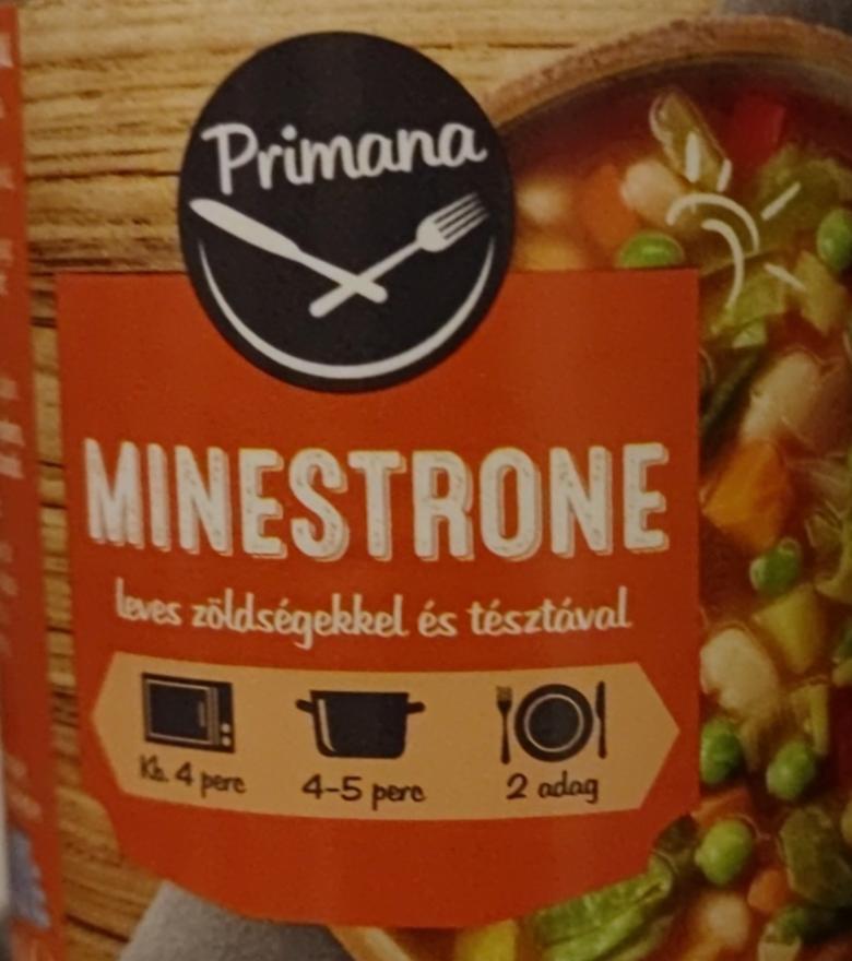 Képek - Minestrone leves zöldségekkel és tésztával Primana