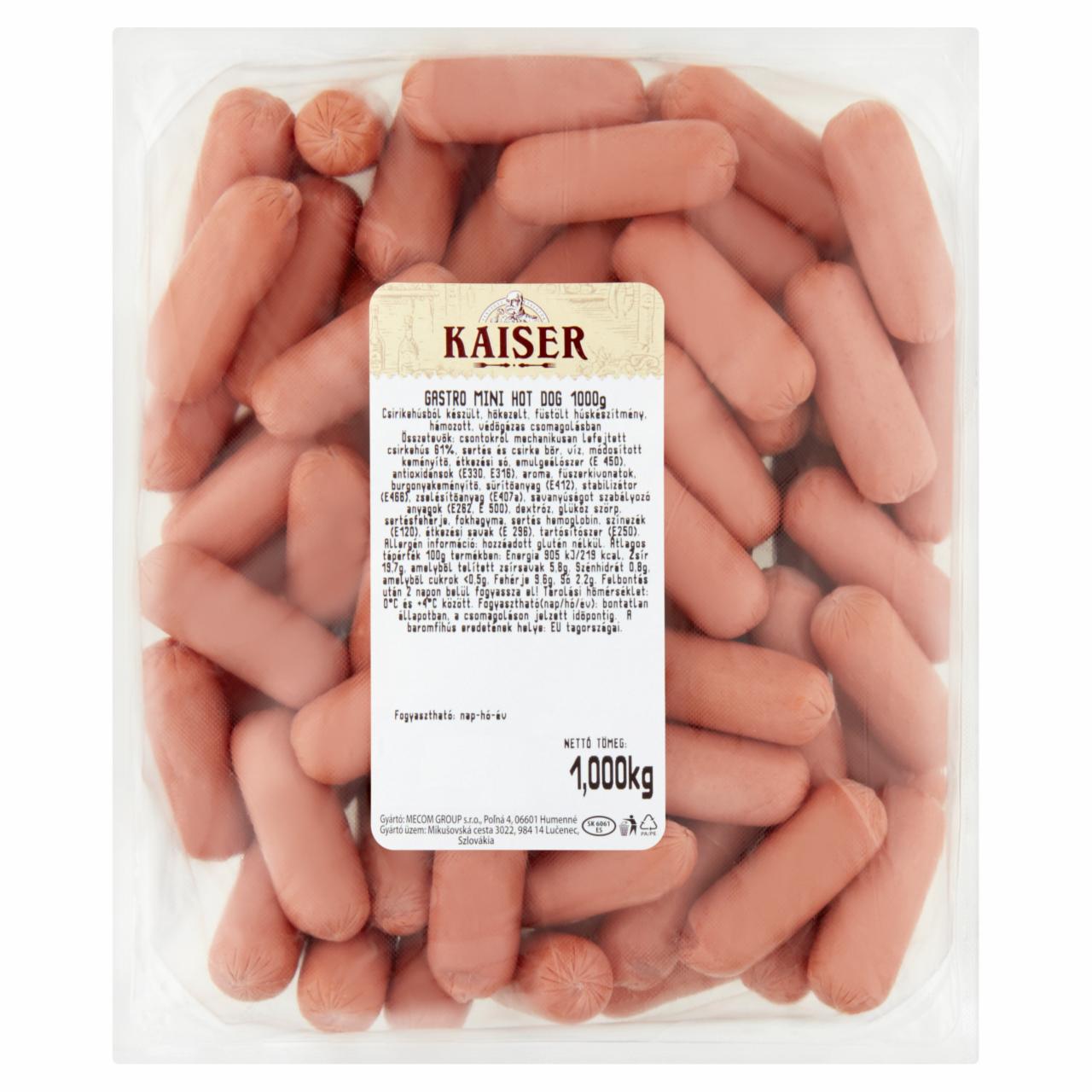 Képek - Kaiser Gastro mini hot dog 1000 g