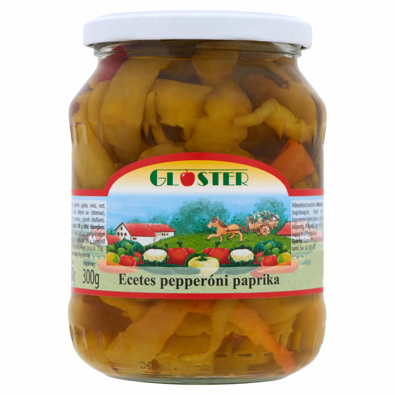 Képek - Gloster ecetes pepperóni paprika 680 g