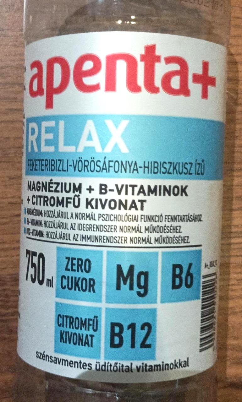 Képek - Apenta+ Relax feketeribizli-vörösáfonya-hibiszkusz ízű szénsavmentes üdítőital 750 ml