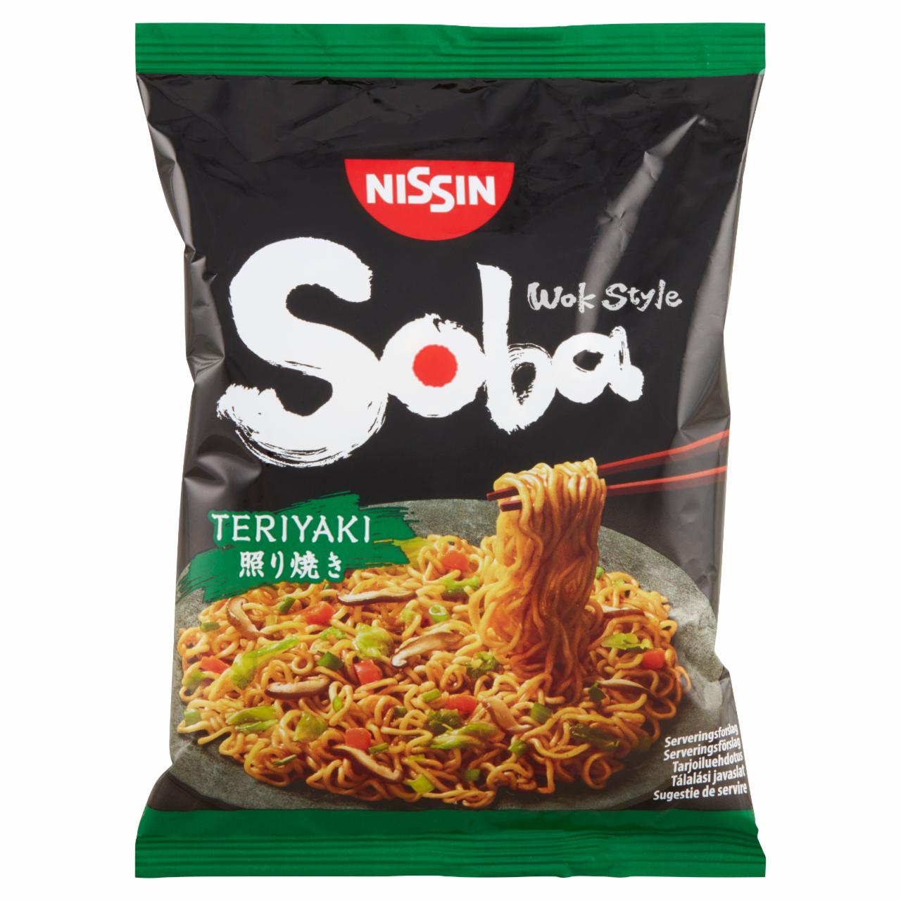 Képek - Nissin Soba Wok Style instant tészta búzalisztből teriyaki ízesítő szósszal 110 g