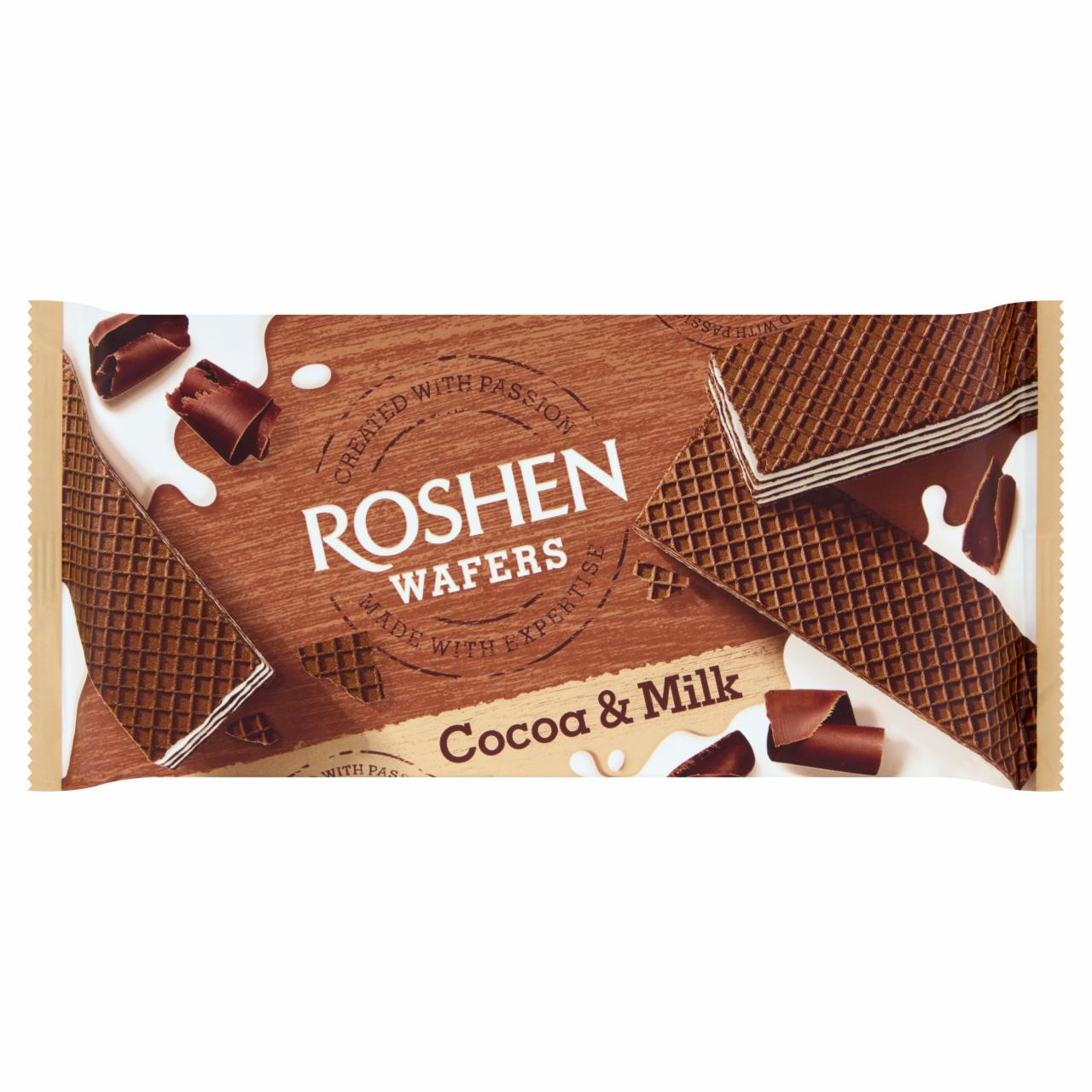 Képek - Roshen Wafers tejkrémmel töltött kakaós ostya 216 g