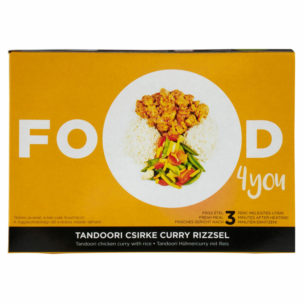 Képek - Food 4 You tandoori csirke curry rizzsel 350 g